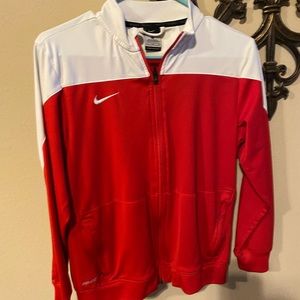 Red and white Nike jacket
